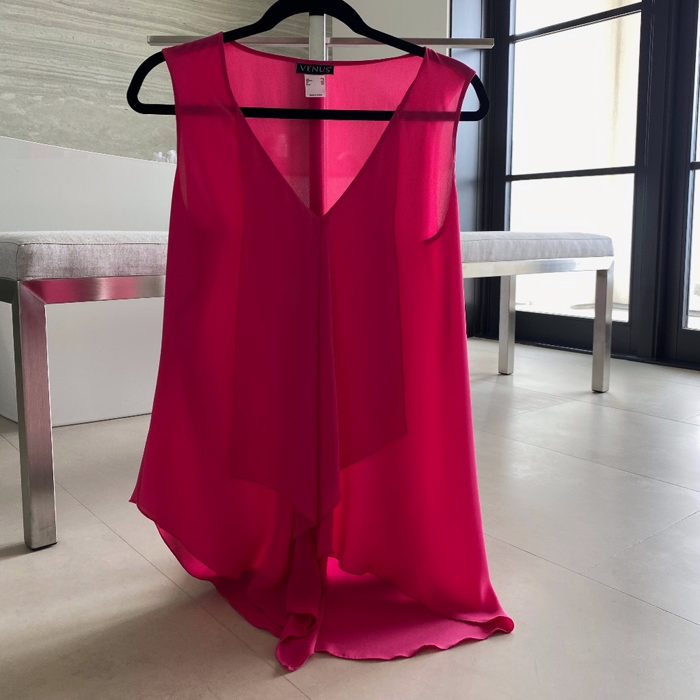 Bright Pink Dressy Tank Top